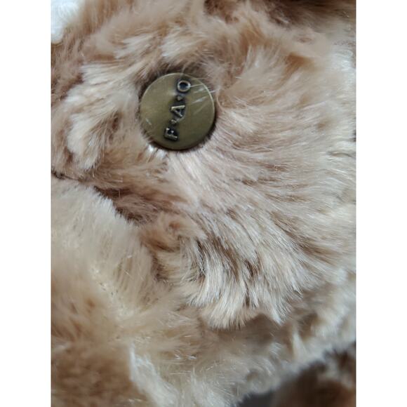 FAO Schwarz Teddy Bear 11" Anniversary Beige Plush 2017 Cardigan Sweater Tag - Picture 5 of 10